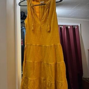 Yellow Sleeveless Dress